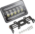 LED Headlight Light Bar Kit with Mounting Bracket for Suzuki DR650S DR650SE DRZ400 DRZ400S DRZ400SM - 4800LM High/Low Beam, 6