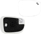 Dasbecan Left Driver Side Mirror Glass Compatible with Mazda CX-5 2017-2023 CX-9 2016-2023 with Heated Blind Spot Detection Convex Glass with Backing Plate Replaces TK71691G7 TK71-69-1G7
