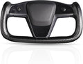 Steering Wheel Cover for Tesla Yoke Steering Wheel Cover Customzied for Tesla Model S 2021-Present/Model X 2021-Present Accessories,Anti-Slip,Comfortable Grip,Breathable,Matte Black