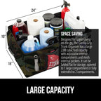 GORILLA GRIP Large Capacity Sturdy Trunk Storage Organizer, Slip and Water Resistant Collapsible Organization Container for