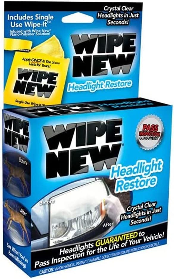 Wipe New HDL6PCMTRRT Headlight Restore Kit