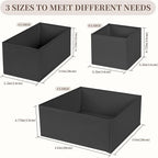 Drawer Organizer Clothes, 16 Pack Dresser Organizer Bins, Foldable Closet Organizers and Storage Fabric Dresser Bins, Shallow