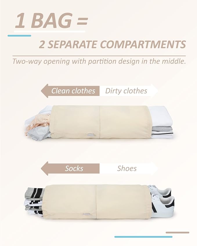 BAGSMART 6 Set /4 Set/2 Set Compression Packing Cubes for Travel, Lightweight Luggage Organizer Bags, Durable Space Saver Bag