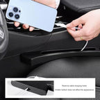 2-Pack Car Seat Gap Filler, Universal Car Seat Gap Filler Organizer, Seat Gap Plug, Multifunctional Seat Side Gap Filler with Organizer & Hook Function Seat & Console (Red)