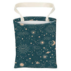 Car Trash Can, Cute Car Trash Bag, Hanging Car Organizer and Storage Bag, Trash Bin for Car Accessories, Vehicle, Travelling, Camping Cute Blue Space