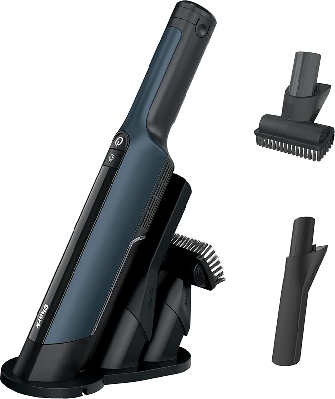 Shark WV410BL WANDVAC Cordless Hand Vacuum, Ultra-Lightweight & Portable with Powerful Suction & Tools for Pets, Designed for