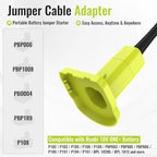 Jumper Cables Adapter Compatible with Ryobi 18V Battery, 8AWG 5.9FT Portable Battery Jump Starter for Starting Car Light Vehicles