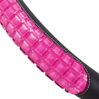 Flying Banner car Steering Wheel Cover Gel Massage Velvet Cool Warm Universal Size 15 inches SUV Truck Anti Slip Odorless Sum