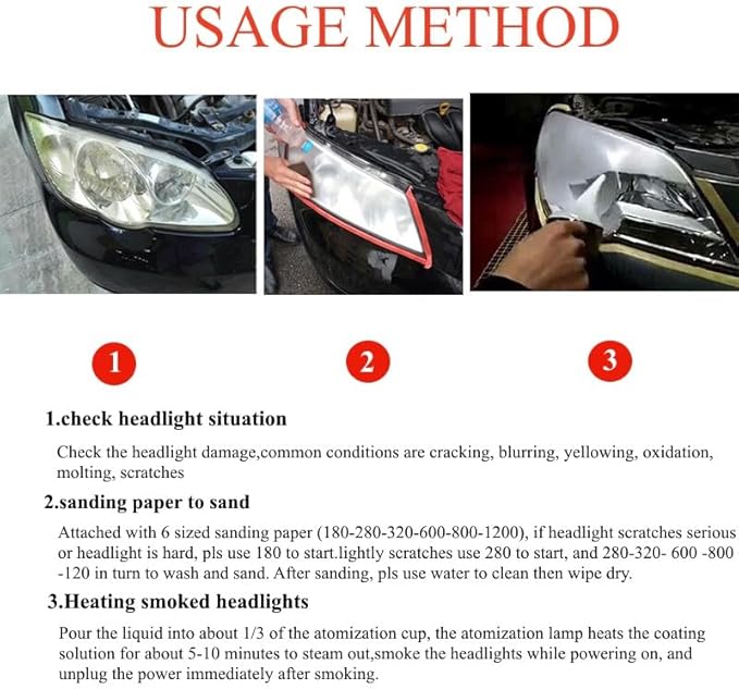 600ML Headlight Restoration Liquid,Automobile Headlight Lens Polish Repair Liquid, Car Headlight Scratch Restoring Fluid for 