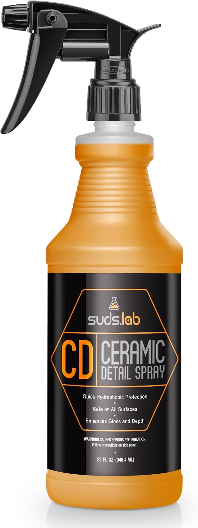Suds Lab CD Ceramic Detail Spray, Wax Preserving Detailing Cleaner, Easy Surface Prep, Remove Dirt Dust And Oil, Water Repell