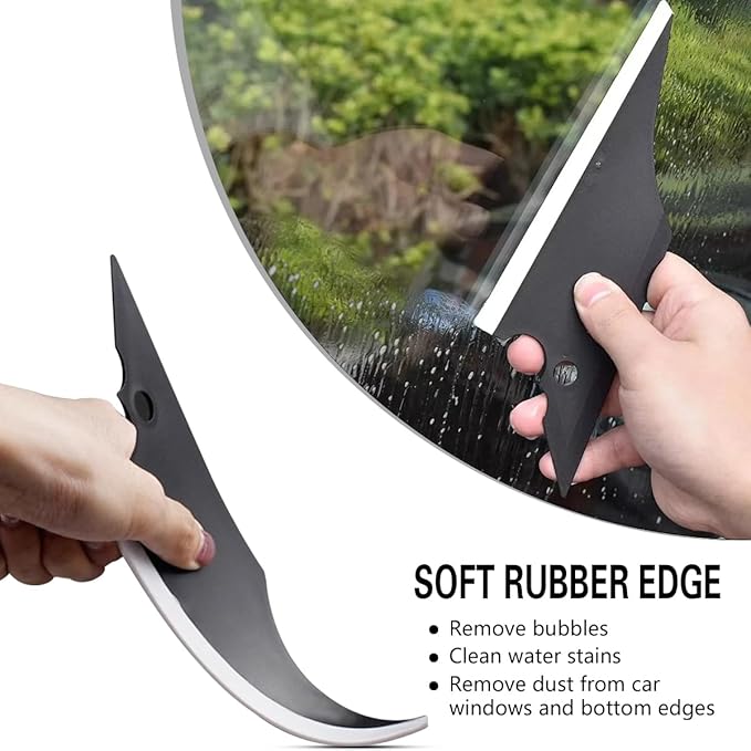 Mandark 18PCS Car Window Tint Kit, Vehicle Glass Protective Film Wrapping Installation Set, Auto Vinyl Wrap Tinting Tools Included Squeegees, Felt Squeege, Cutting Knife with Blades