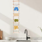 Wooden Rope Ladder Wall Hang, 1 Piece 7.87x59in Wooden Branch Ladder Climbing Plants Trellis Hanging Ornaments Ladder for Hom