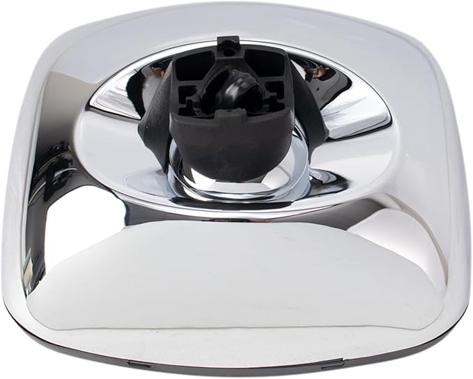 TRQ Driver and Passenger Side Lower Mirror Set Manual Chrome Housing Smooth Plastic Compatible with 2002-2006 Freightliner M2