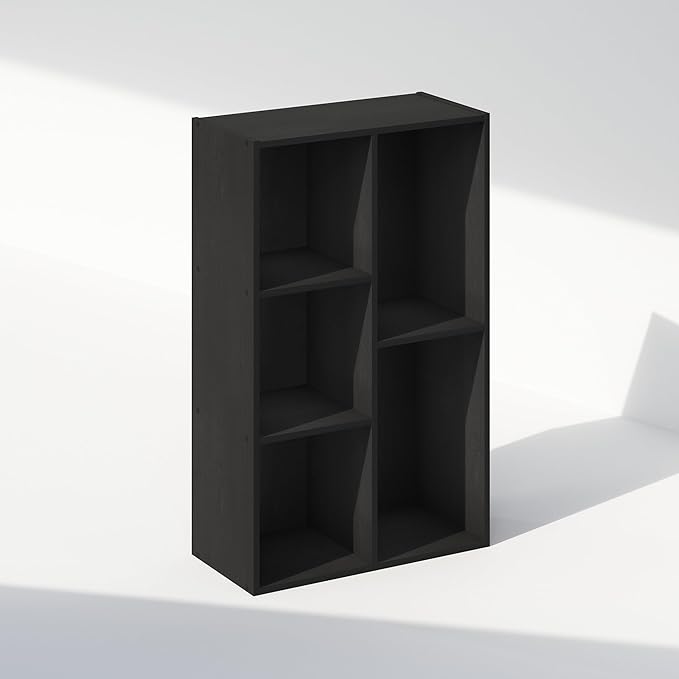 Furinno Reed Closet Organizers and Storage, 5-Cube Reversible Closet Shelves, Closet Organization Shelf, 9.4 x 19.5 x 31.5, f