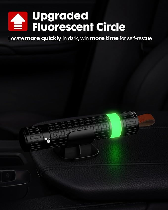 Window Breaker Seatbelt Cutter - 200 MPa Car Window Breaker Tool Under Water, Portable Car Glass Breaker for Automotive Escap
