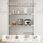 Hershii Tension Shelf Expandable Rod Closet System Heavy Duty Clothes Hanger Adjustable DIY Storage Organizer Shoe Rack