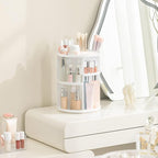HBlife 360 Rotating Makeup Organizer Adjustable Carousel Large Capacity Revolving Perfume Organizer Skincare Organizers Cosme