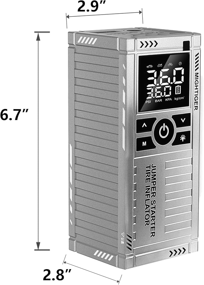 Peak Output 850A Jump Starter 12V Lithium Battery Booster Pack, Portable Jump Box, Power Bank & Jumper Cables - for 5L Gas