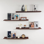 NEXHOME PRO Floating Shelves for Wall Set of 4,36 Inches Picture Ledge Shelf, Kids Bookshelf Wall Mounted for Living Room Bed