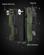 Key Organizer Compact Key Holder Metal Key Chain Minimalist key case key holder for keychain Secures 1-5 Keys