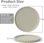 HighHerz Silicone Bathroom Countertop and Vanity Tray, Round Silicone Bathroom Tray, Modern Bathroom Decor, Coffee Table Deco
