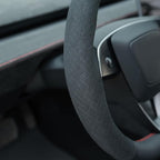 MEWANT DIY Stitching Steering Wheel Cover Wrap for Tesla Model 3 Highland 2023-2025/Model Y 2025 Highland for Tesla Model 3/Model Y Accessories
