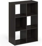 Furinno Pelli Cubic Storage Cabinet, 3x2, Espresso