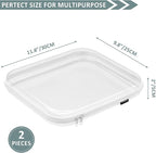 YQBRAO Hard Sided Clear Zipper Case for Storage- Professional-Grade Plastic Clear Zipper Pencil Case,Toy Storage Bins, Toilet