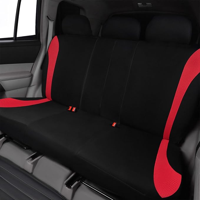 Flying Banner Car Seat Covers Front Seats and Rear Bench Mesh Fabric Rear Bench Split Polyester Cover Easy Installation SUV C