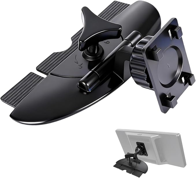 Portable Car GPS Mount, 17.2mm Ball Adapter CD Slot for Phone Holder, Magnetic Mount, Compatible with 7-10.26 inch Monitors, Adjustable Telescopic