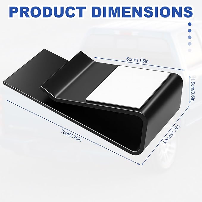 Metal Universal Rear Window Dash Cam Mount – Slide-Down Vehicle Window Clip Bracket for Rear Camera & Dash-Cam, No Drilling Required