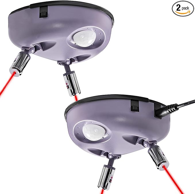 Zento Deals Dual Laser Motion Activated Parking Assistant Park Right Assistance Car Motion LED Light (Pack 2