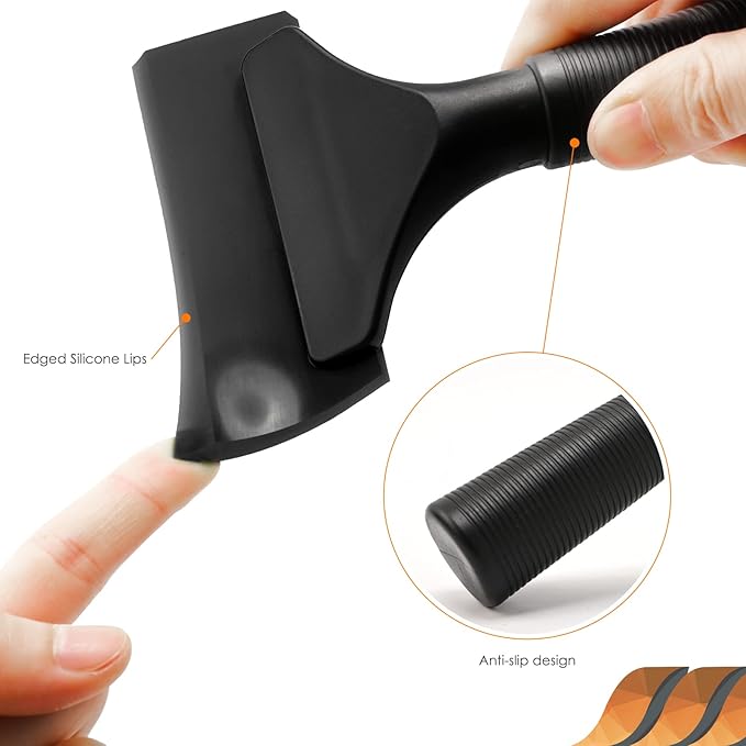 EHDIS Window Tint Tool Mini Quarter Window Squeegee Small Rubber Scraper Kit for Front Windows Rear Glass Shower Cleaning, Auto Car Glass Film Installation