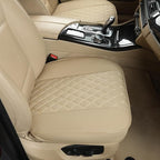 Black Panther PU Car Seat Cover, Front Bottom Seat Protector Compatible with 95% Vehicles,Anti-Slip & Full Wrapping Bottom (W