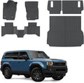 Floor Mats Compatible with 2024 2025 2026 Toyota Land Cruiser/Lexus GX550 Overtrail 5 Seats Cargo Mat Cargo Liner Trunk Liner Land Cruiser Accessories (Floor Mats+Trunk Mat+Backrest Mats)