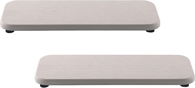 NiuYichee 2 Pcs Water Absorbing Stone Trays, Kitchen/Bathroom Sink Soap Dish, Diatomite Tray Used for Hand Soap & Cosmetic Bo