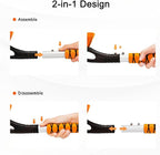27'' Aluminum Brush and Ice Scraper, 2 in 1 Detachable Winter Car Snow Brush with Ergonomic Foam Grip for Car Accessories, Ice Scrapers for Car Windshield, Snow Removal Tool for Cars,SUVs,Trucks