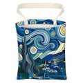 Car Trash Can, Cute Car Trash Bag, Hanging Car Organizer and Storage Bag, Trash Bin for Car Accessories, Vehicle, Travelling, Camping Starry Night Village