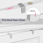 SWTYMIKI Over The Door Hook with 16 Hooks & 2 Mesh Baskets - Heavy Duty Over The Door Organizer Hanger for Towels, Coats, Clo