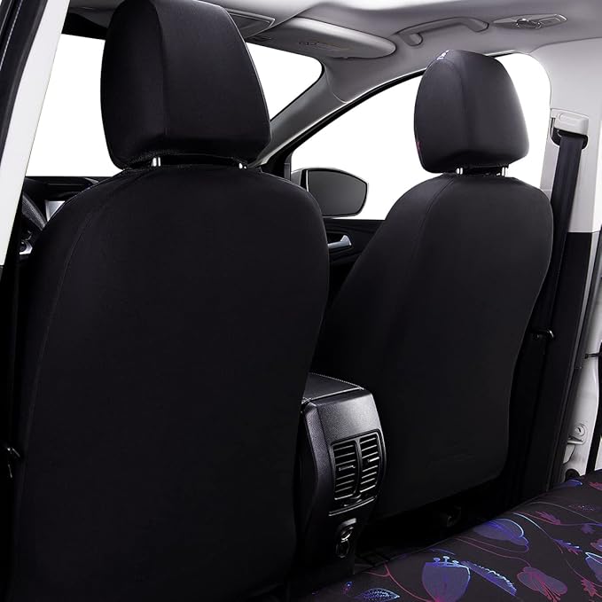Flying Banner Butterfly car seat Covers ful Set Fashion Universal Lady Woman Female Rear Bench Split Colorized (Muti-Color, F