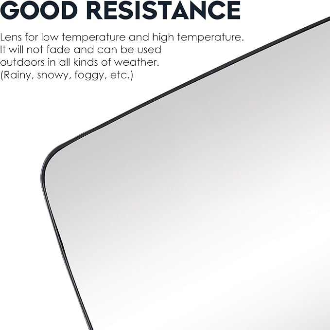 Passenger Right Side Power Heated Mirror Glass for 2011-2014 Ford F-150 with Rear Holder, Blind Spot Convex Side View Mirror, Replace for 4L3Z-17K707-DA