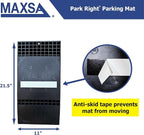 Maxsa 37359-RS Park Right 21" x 11" x 2" Parking Mat, Red, Amazon Exclusive