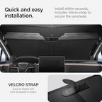 Spigen Triple-Coated Front Windshield Sunshade for All Tesla Model X (2015 to Current)