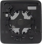 TRQ Passenger Side Manual Mirror Glass Convex with Backing Plate Compatible with 2018-2024 Jeep Wrangler 2020-2024 Jeep Gladi