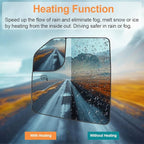 Senzeal Driver Side Heated Mirror Glass Replacement for Ford F-150 2015 2016 2017 2018 2019 2020 with Blind Spot Mirror Replace FL3Z17K707L (Left Side)