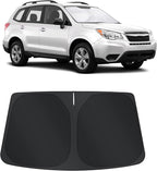 TINGLU Sun Shade for Subaru Forester 2014-2018 Accessories Windshield Sun Shade Window Shade UV Rays Protection Sun Visor Cover with Steering Wheel Sunshade Storage Bag