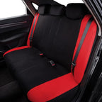 Flying Banner Butterfly car seat Covers ful Set Fashion Universal Lady Woman Female Rear Bench Split Colorized (Full Set, Red