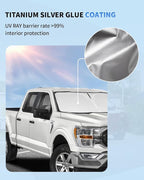 Custom Fit Windshield Sun Shade for Ford F150 2021-2026 (Lariat, Raptor, King Ranch), Blocks UV & Heat, Front Window Sunshade Accessories, Easy Fold & Store Keep Your Car Cooler