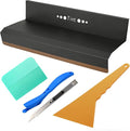 NEWISHTOOL Car Window Tint Tools Speed Loader Gasket Squeegee for Top & Bottom Gap Wrap Film Installation, PPF Squeegee, Long Handle Squeegee, Safety Vinyl Cutter and Film Cutting Knife Tint Tools