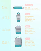 BAGSMART 6 Set /4 Set/2 Set Compression Packing Cubes for Travel, Lightweight Luggage Organizer Bags, Durable Space Saver Bag